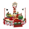 SANTA'S PEPPERMINT TEACUP SPINNER - LEMAX