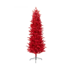 Sapin artificiel teinté NF 150cm rouge - EVERLANDS