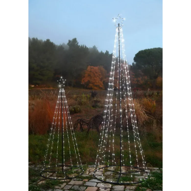 Sapin microLED 1.8m blanc pur+blanc chaud - BLACHERE