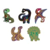 Scratch art - dinosaures silhouettés - JANOD