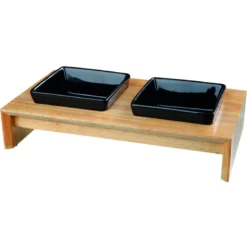 Set écuelles 2x0.4l 36x19x7 écuelles: noir - TRIXIE