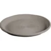 Soucoupe ronde Goicoechea terre cuite teintée gris - ø30cm