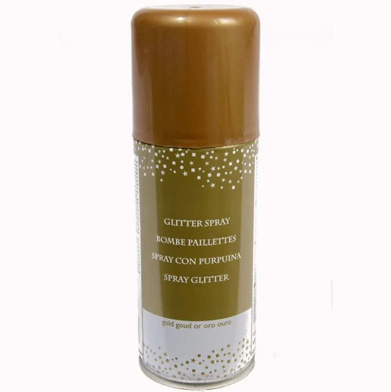 Spray bombe paillettes or 100ml or - DECORIS