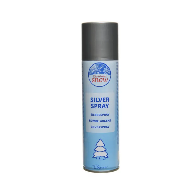 Spray bombe peinture argent 150 ml - DECORIS