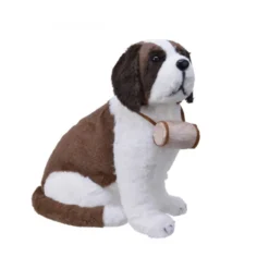 St bernard peluche 40x35x40cm brun - DECORIS