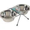 Support + 2 bols inox 700ml - ZOLUX