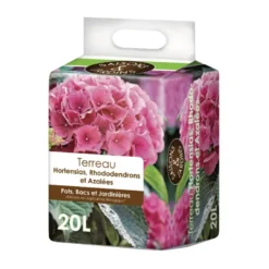 Terreau hortensias, rhododendrons et azalées 20l - SAISONS ET JARDINS