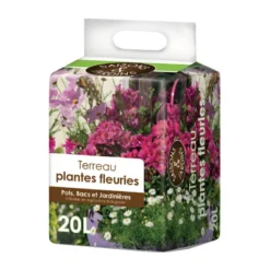 Terreau plantes fleuries 20l - SAISONS ET JARDINS