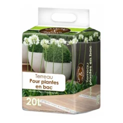 Terreau pour plantes en bac 20l - SAISONS ET JARDINS