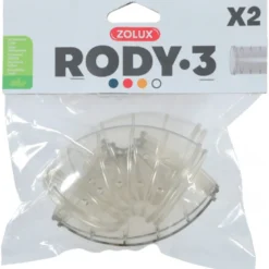Tube coude rody gris transparent - ZOLUX