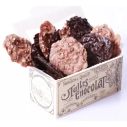 Tuiles chocolat panaché lait / noir - MAISON DU BISCUIT