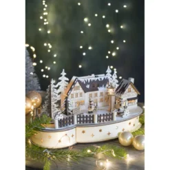 Village bois LED blanc chaud - BLACHERE