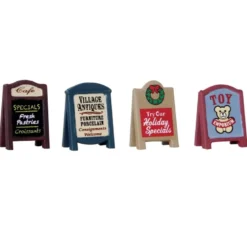VILLAGE SIGNS SET OF 4 - LEMAX